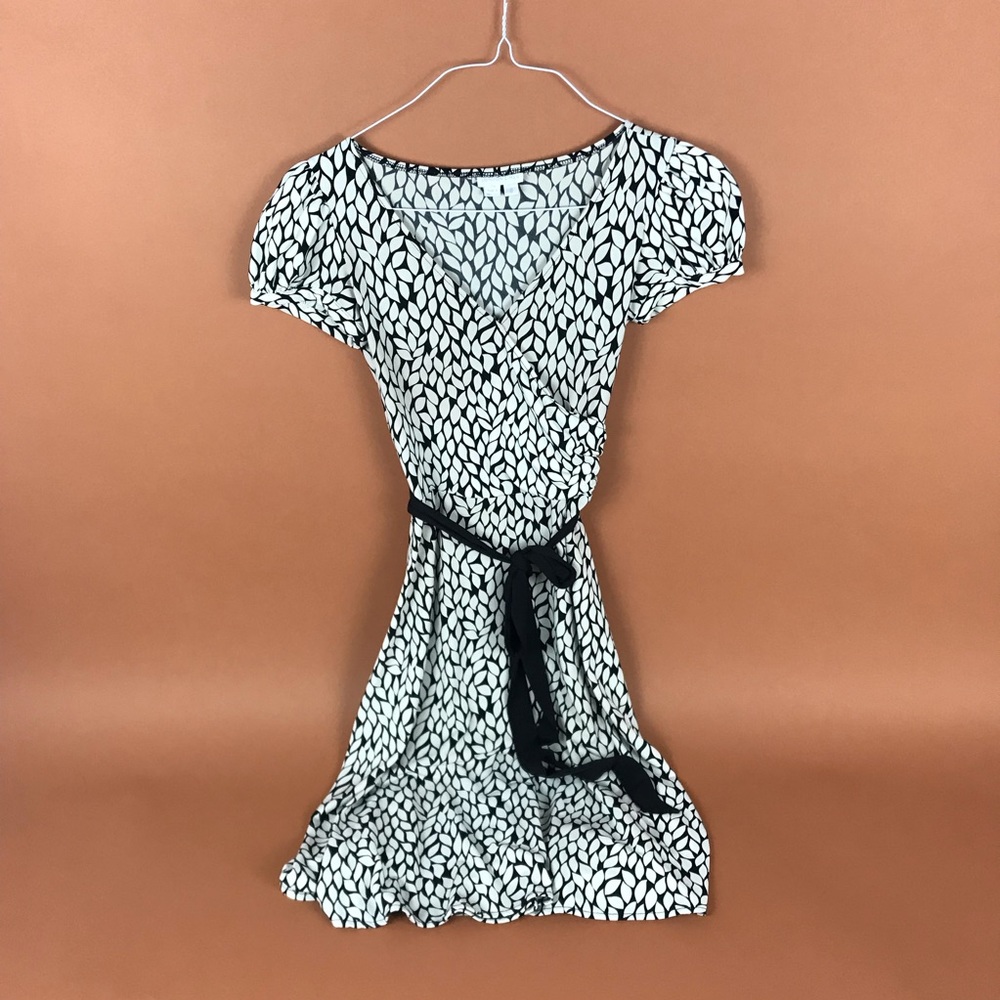 London times faux wrap dress